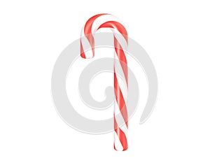 Red and white traditional 3D Christmas holiday stick decoration sweet candy