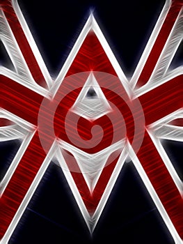 Red white triangle geometric abstract background design