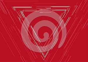 Triangle linear shape abstract futuristic tech background