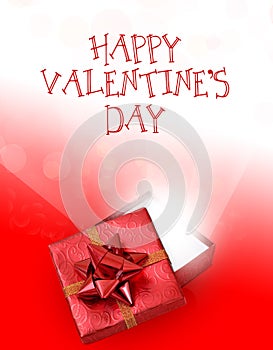 Red and white Valentines Day background