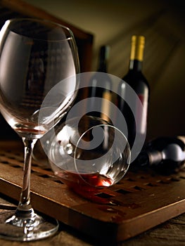 Red and white wine