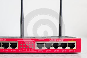 Red Wi-fi Router