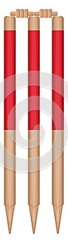 Red wickets, icon