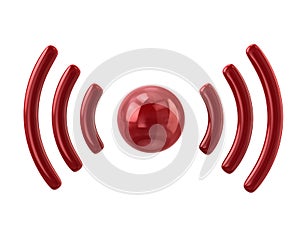 Red wifi icon