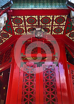 Red Window Wong Tai Sin Taoist Temple Hong Kong photo