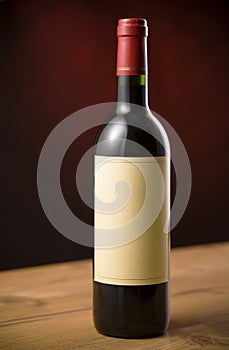 Red wine bottle