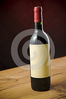 Red wine bottle