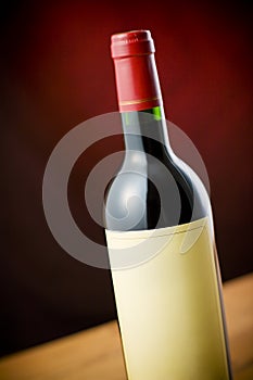 Red wine bottle