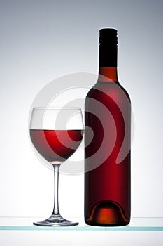 Red Wine Bottle Glass