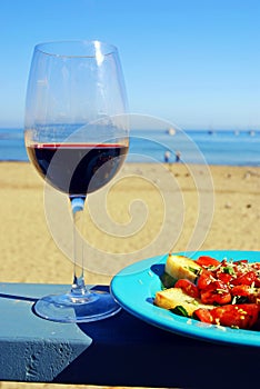 Red Wine and Bruschetta