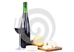 Red wine and cheese