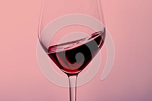 Red wine in crystal glass, alcohol drink and luxury aperitif, oenology and viticulture product