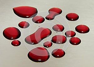 Red wine drops