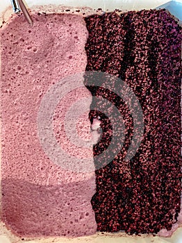 Red Wine Fermentation Before and After Punchdown