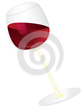 Red wine glass