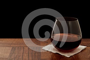 Red wine glass