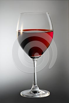 Red wine in glass