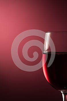 Red wine glass