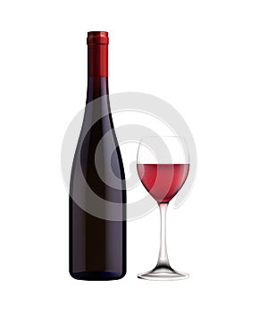 Red Wine Glass Composition