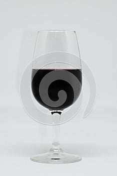 Red wine in glass cup. Tempranillo grape variety and Cabernet sauvignon. Wine made in Spain photo