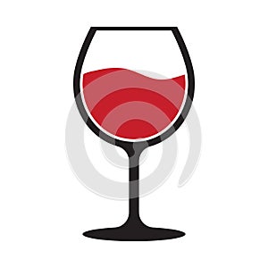 Red wine glass icon