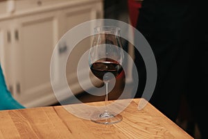 Red wine by the glass at a tasting of white, rosÃ© and red wines