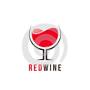Red wine logo template