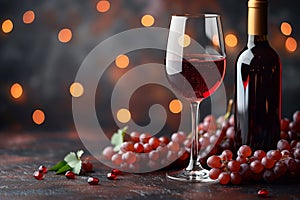 Red Wine Ready to Savor, A Symbol of Good Taste and Timeless Enjoyment