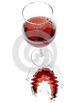 Red Wine Reflected