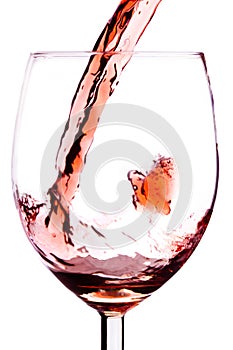 Red wine splash