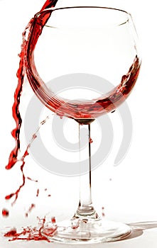 A red wine splash