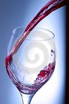 Red wine splash