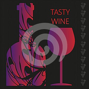 Red wine tasting card