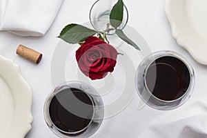 Red Wine on White Linen