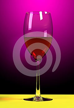 Red wineglass