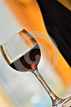 Red wineglass drink photo
