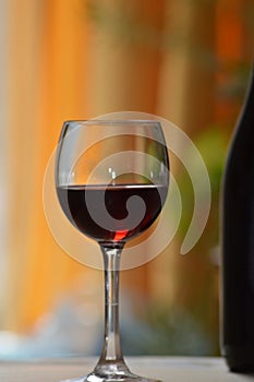 Red wineglass drink photo