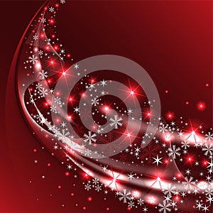 Red Winter Background photo