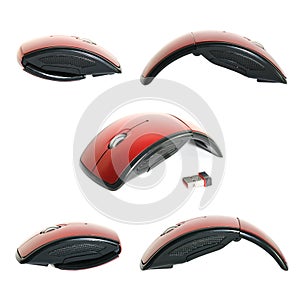 Red Wireless Mouse Collection