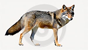 red wolf - Canis rufus - a canine native to the southeastern United States. Its size is intermediate between the coyote C. latrans