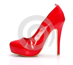 Red woman shoe