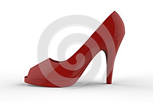 Red woman shoes