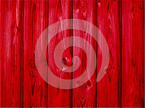 Red wood background - Vector. old wooden painted background
