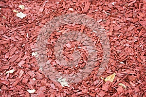 Red wood chips texture