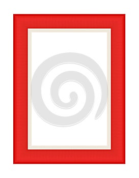 Red wood frame