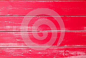 Red Wooden Background, Copy Space