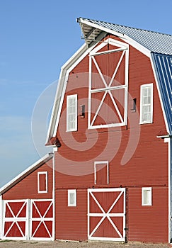 Red wooden barn