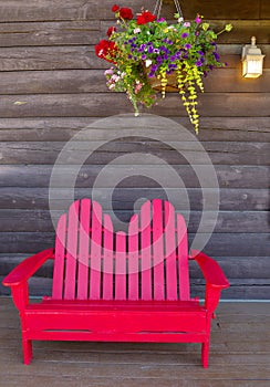 Red Wooden Chair