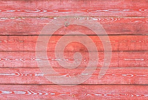 Red wooden horizontal wall