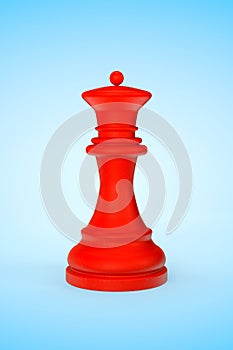 Red Wooden Queen Chess